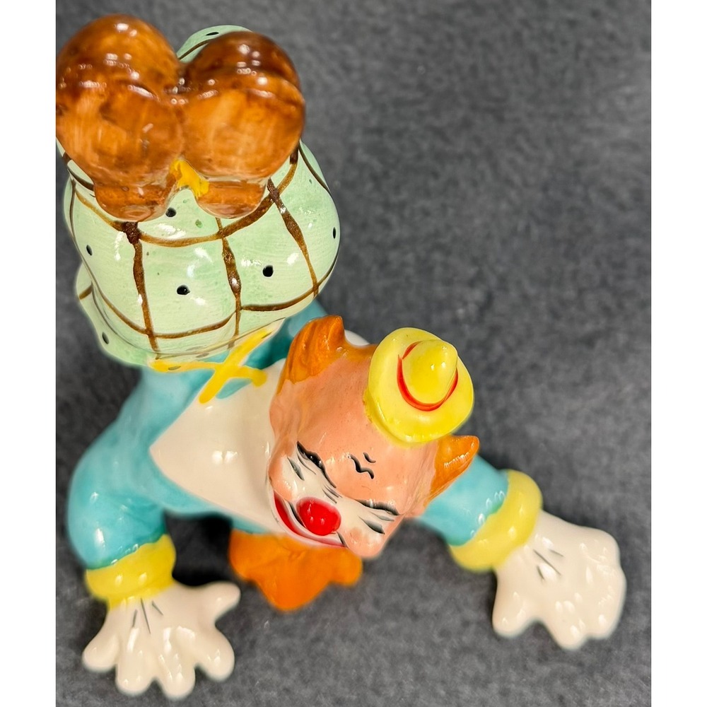 Vintage 1956 Yona Original Ceramic Circus Clown Handstand Acrobat Figurine 5" - Picture 13 of 13